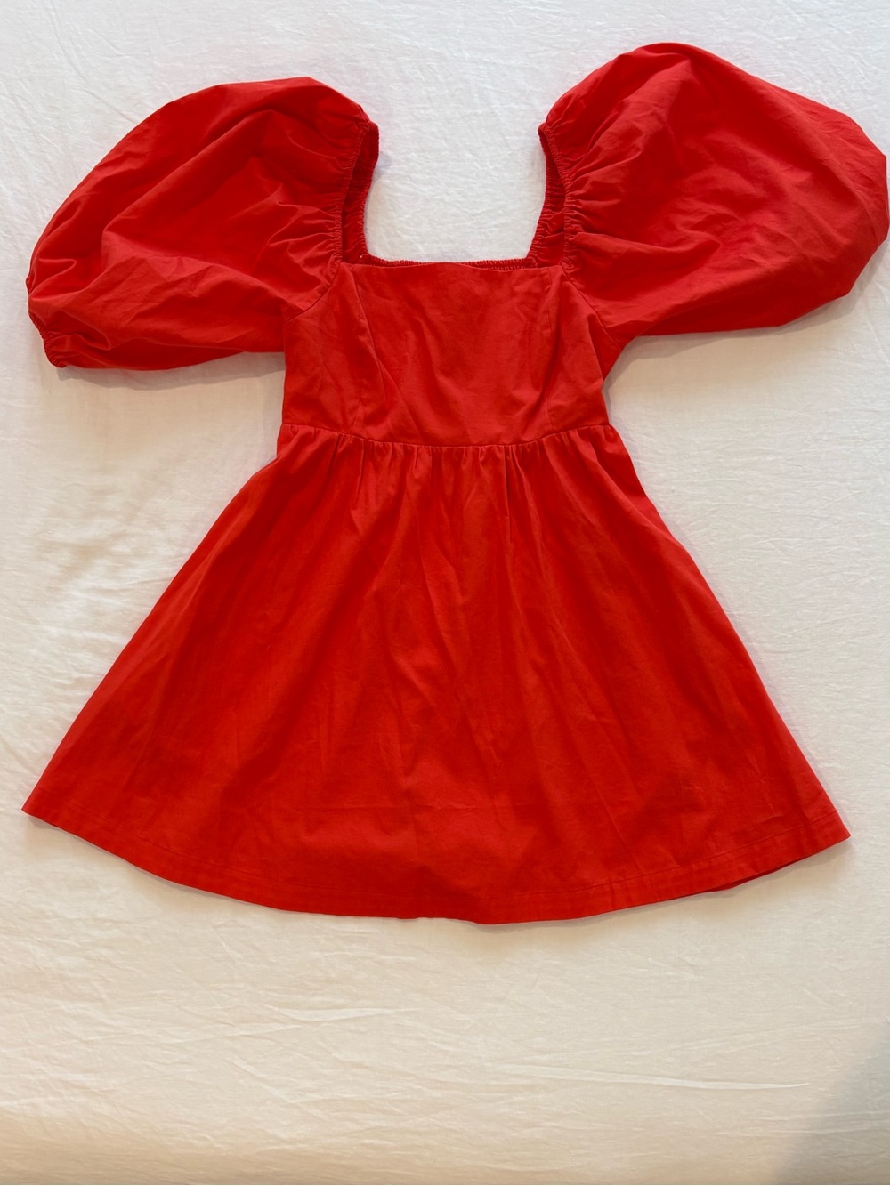 NWOT saltwater LUXE Orange Smocked Mini Dress